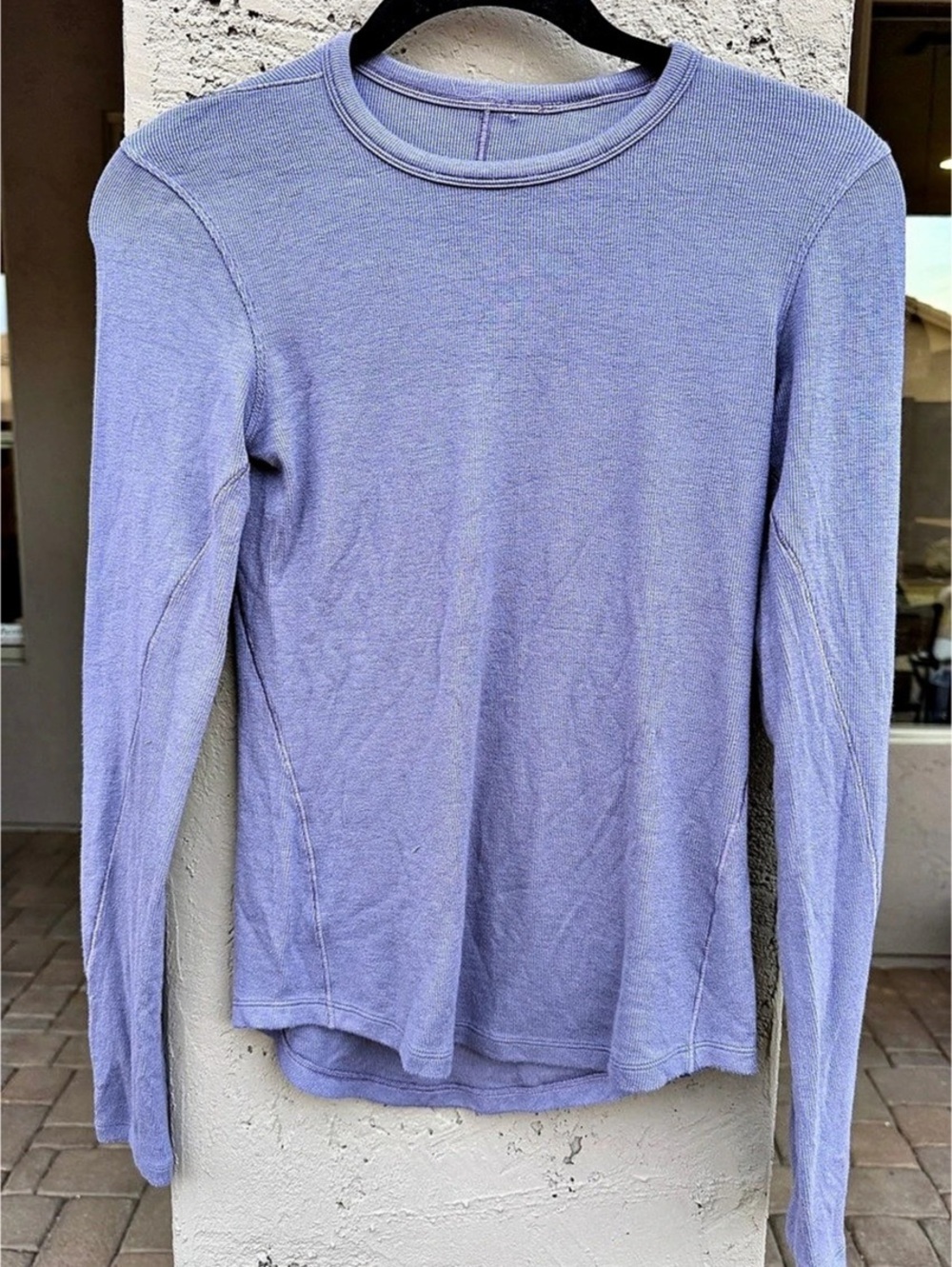 lululemon Twist-Back Soft Ribbed Long-Sleeve Top Purple